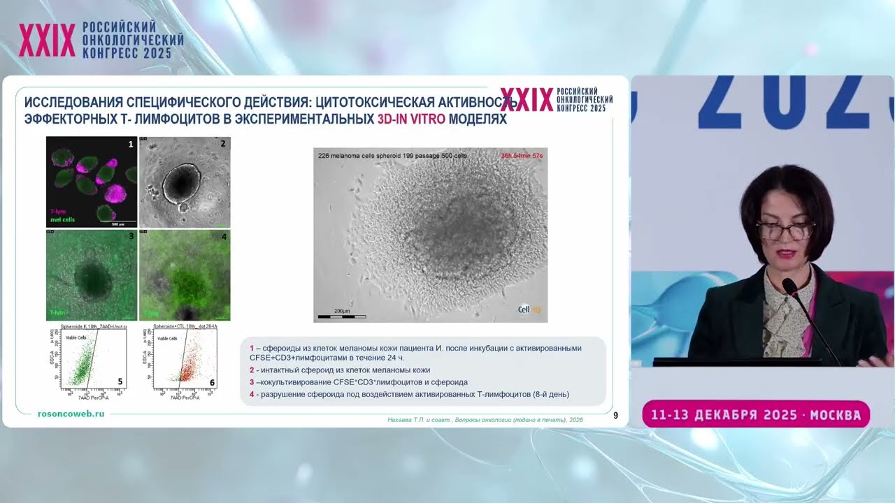 Клеточное моделирование эффективности дендритно-клеточных вакцин – трансляция результатов в практику