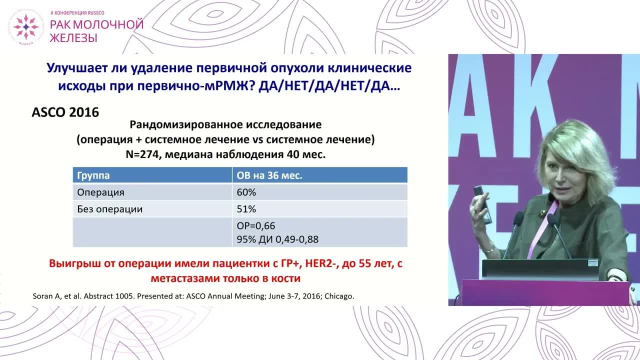 Есть ли место локальному контролю при метастатическом РМЖ