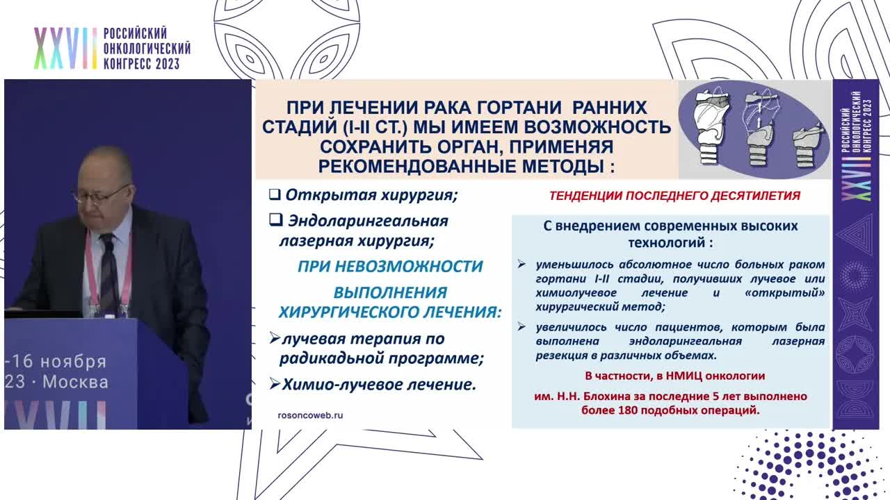 Современная стратегия лечения рака гортани