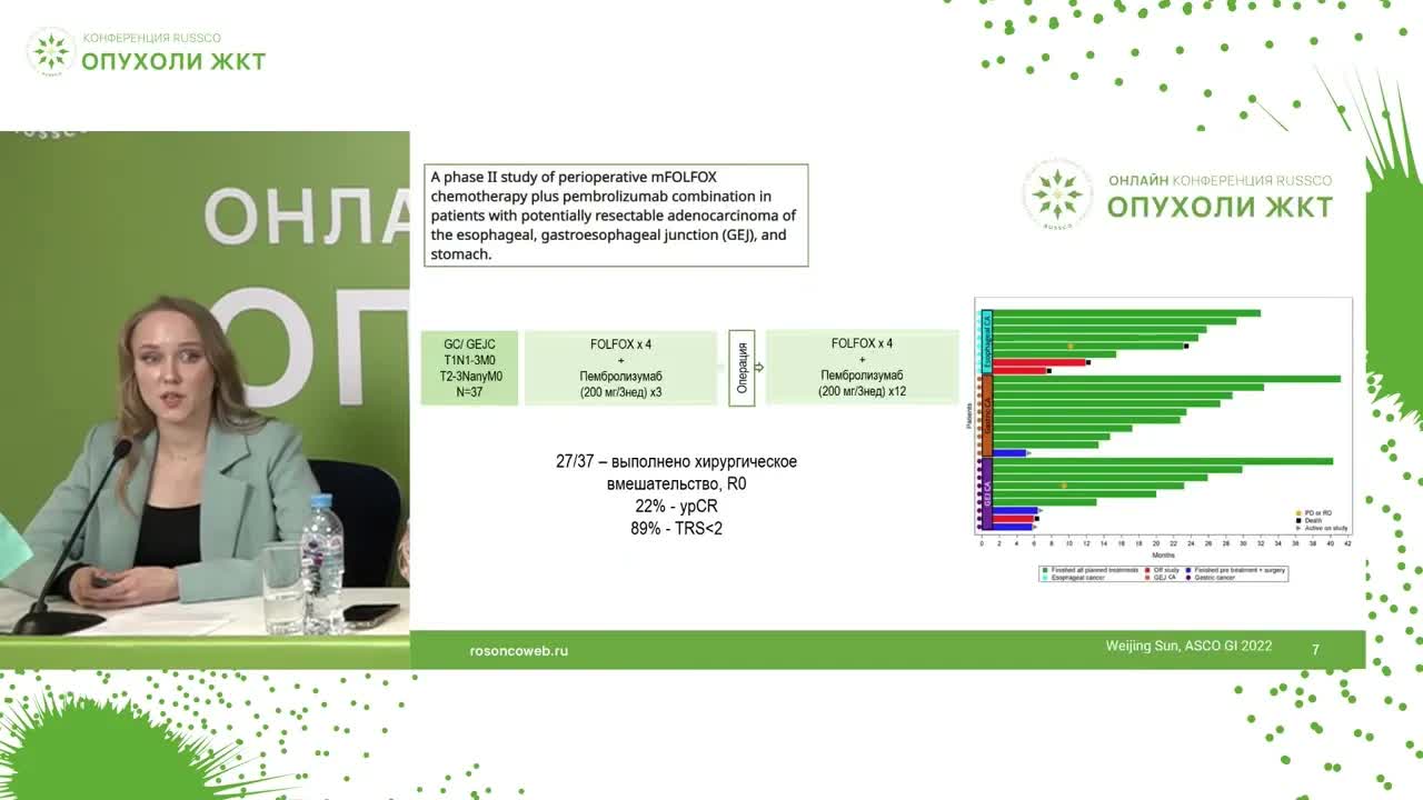 Нужно ли добавлять иммунотерапию к периоперационному этапу терапии при операбельном раке желудка?