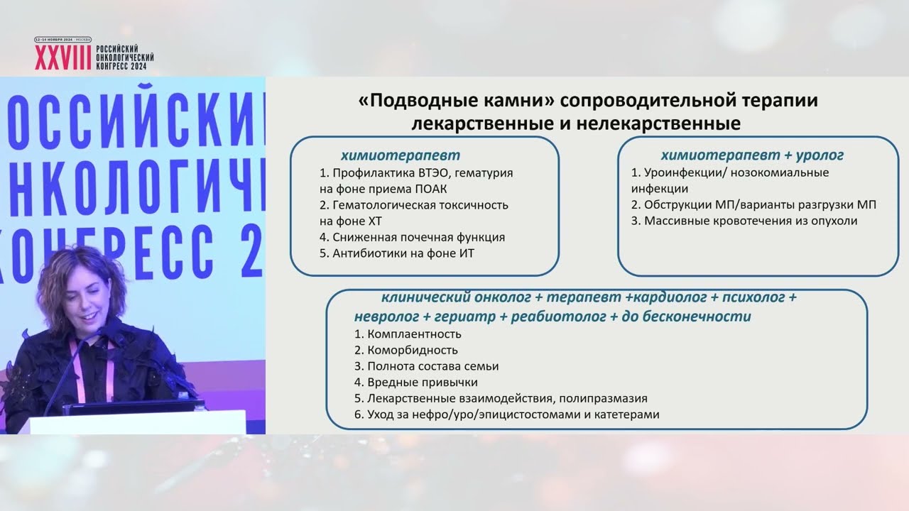 Подводные камни в сопроводительной терапии при противоопухолевом лечении мышечно-инвазивного РМП