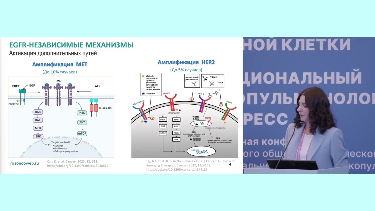 Таргетная терапия рака легкого. Механизмы резистентности на терапии осимертинибом