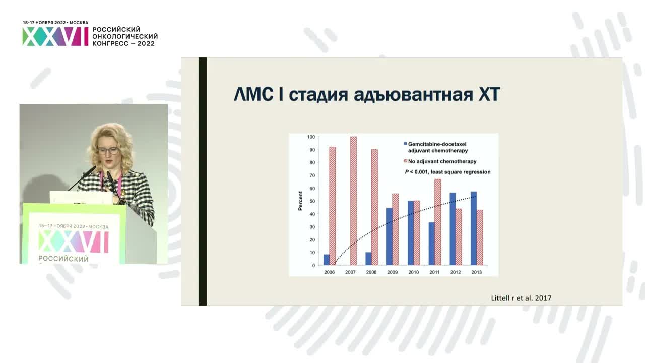 Показания к адъювантной химиотерапии и 1-я линия системного лечения сарком тела матки