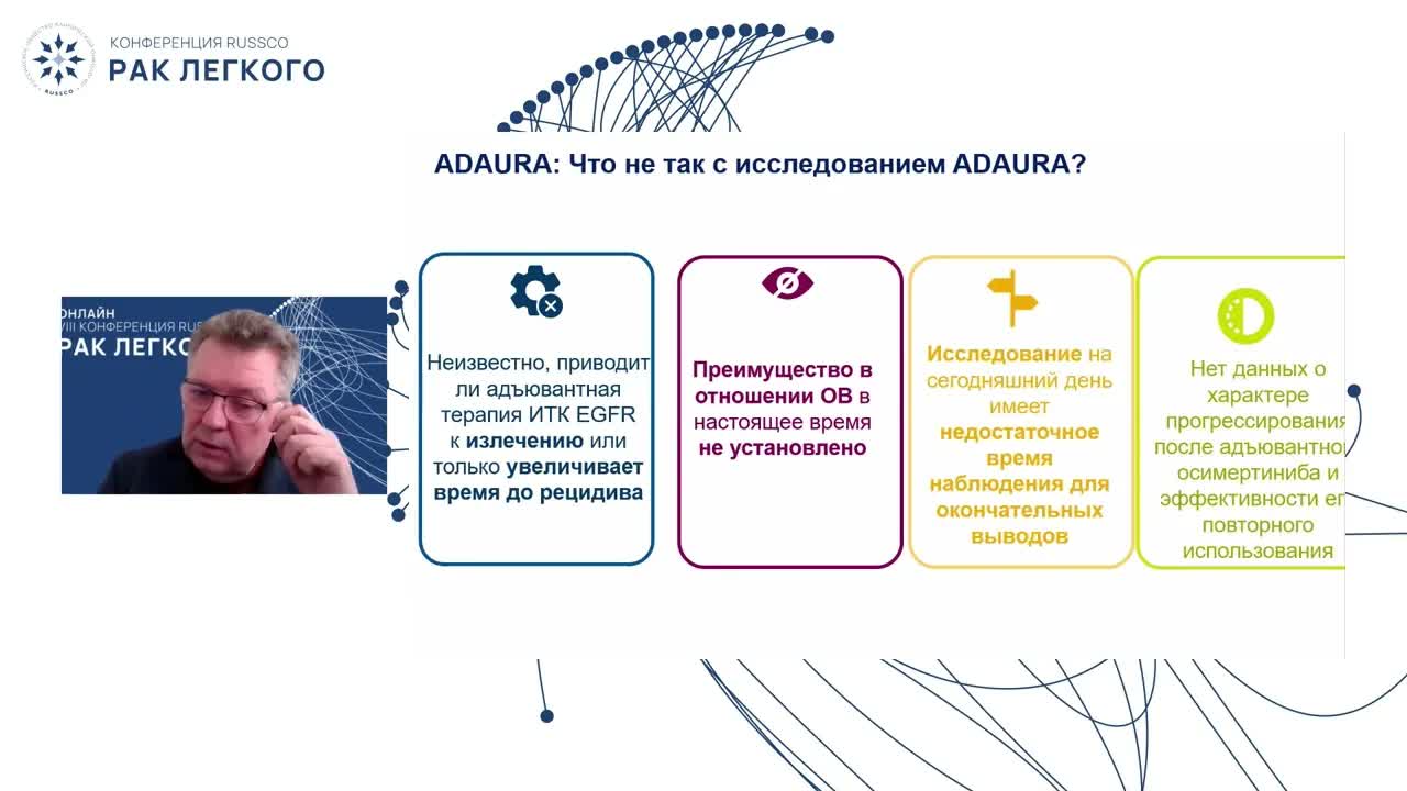 Результаты и перспективы таргетных препаратов в адъювантном режиме. Что не так с исследованием ADAURA?