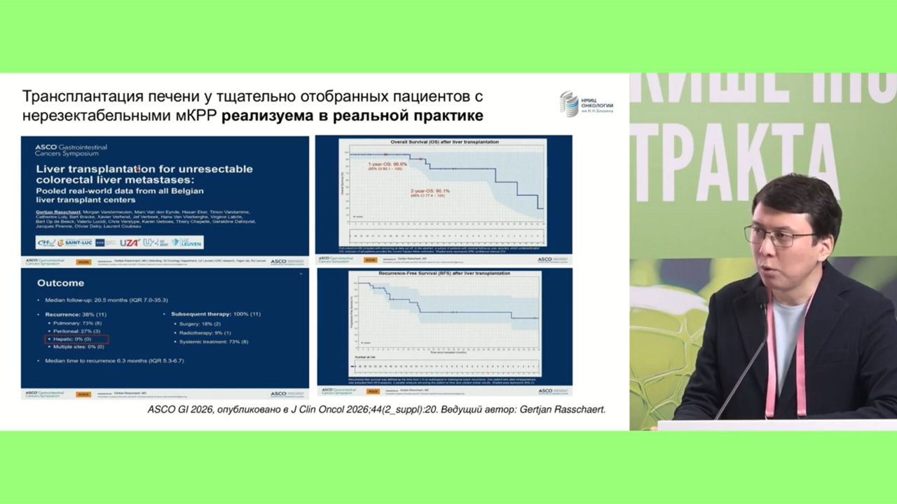 Презентация регистра пациентов с трансплантацией печени при колоректальном раке