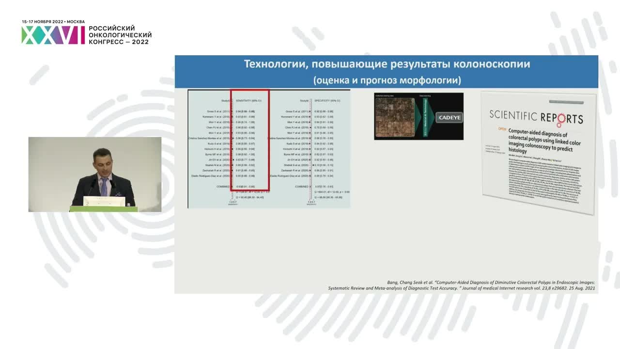 Колоноскопия – ведущий метод диагностики предраковой патологии и рака толстой кишки. Роль ИИ