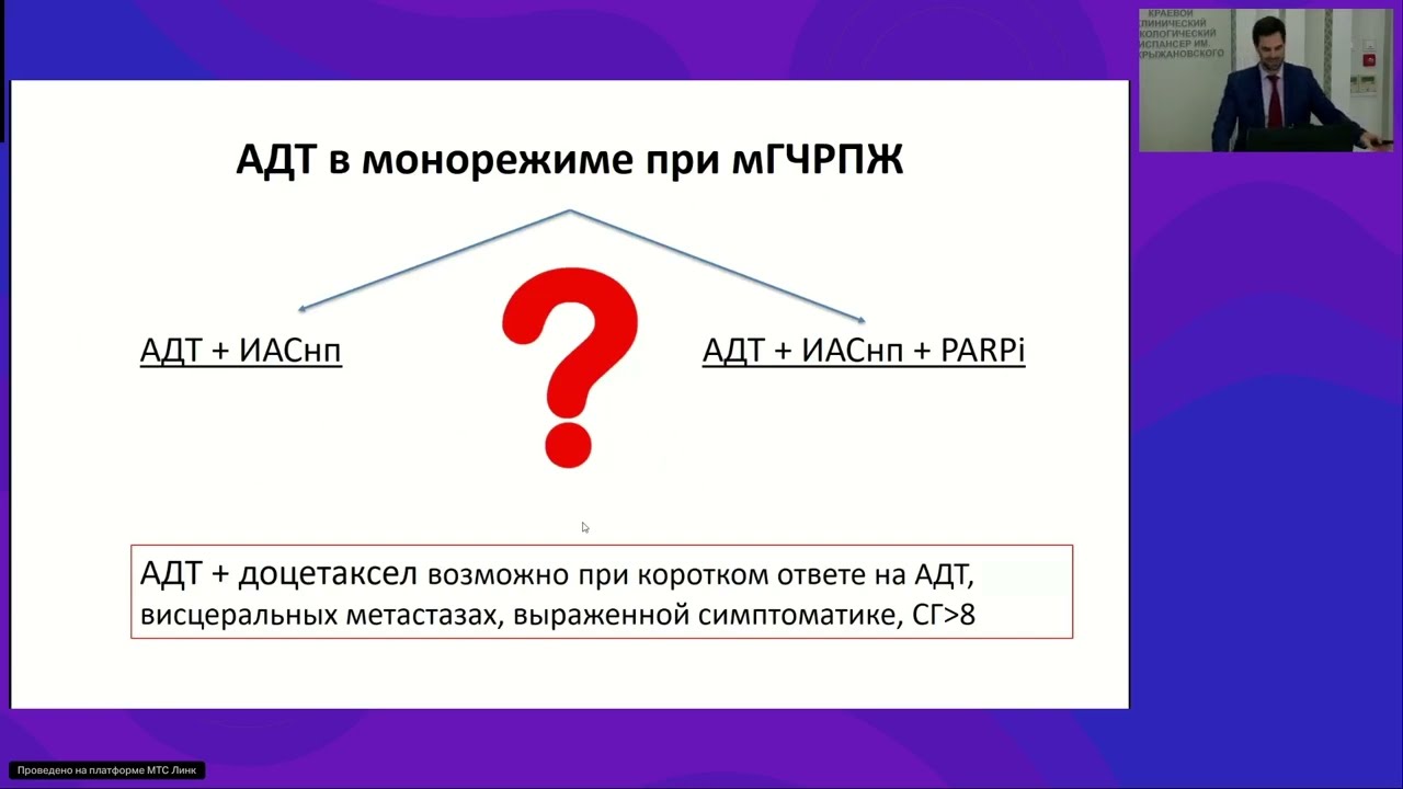 Кому бы я назначил PARP-ингибиторы, какие и когда? Панельная дискуссия