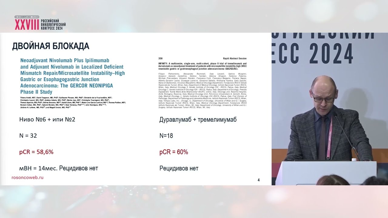 Результаты по оценке неоадъювантного назначения ингибиторов иммунных контрольных точек при РТК