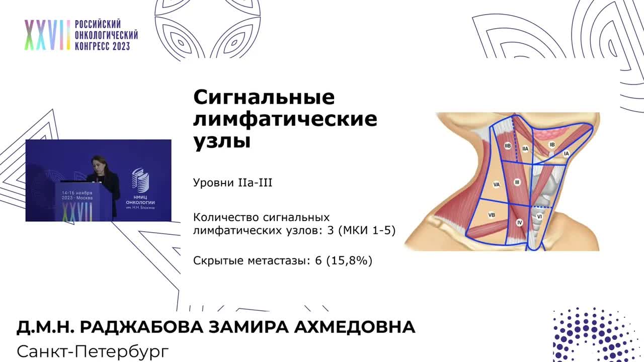 Биопсия сторожевого лимфоузла при патологии головы и шеи