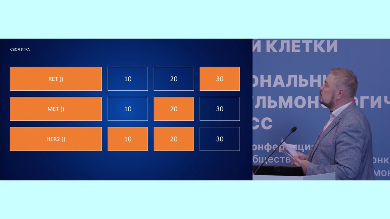 Своя игра. Интерактивная сессия по раку легкого