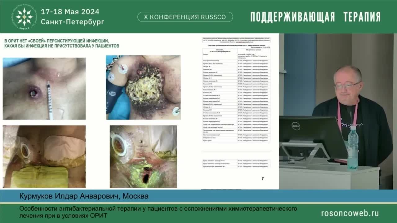 Особенности антибактериальной терапии у пациентов с осложнениями ХТ  в условиях ОРИТ
